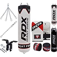 Los mejores  - RDX Saco de Boxeo Relleno MMA Muay Thai Kick Boxing Artes Marciales con Soporte Pared Cadena Guantes 8PC 4FT 5FT…